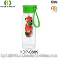 650ml plástico BPA gratis botella de agua de infusión de frutas Tritan (HDP-0809)